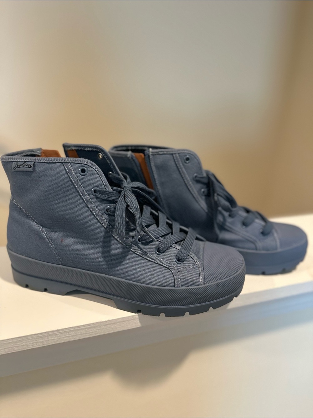 Zodiac Women’s High-Top Sneakers in Slate Gray-Blue